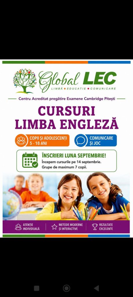 Centrul de meditații Global LEC: „Hello, teacher!” – fraza care începe interesul celor mici pentru limba engleză 1 FB IMG 1788945060644