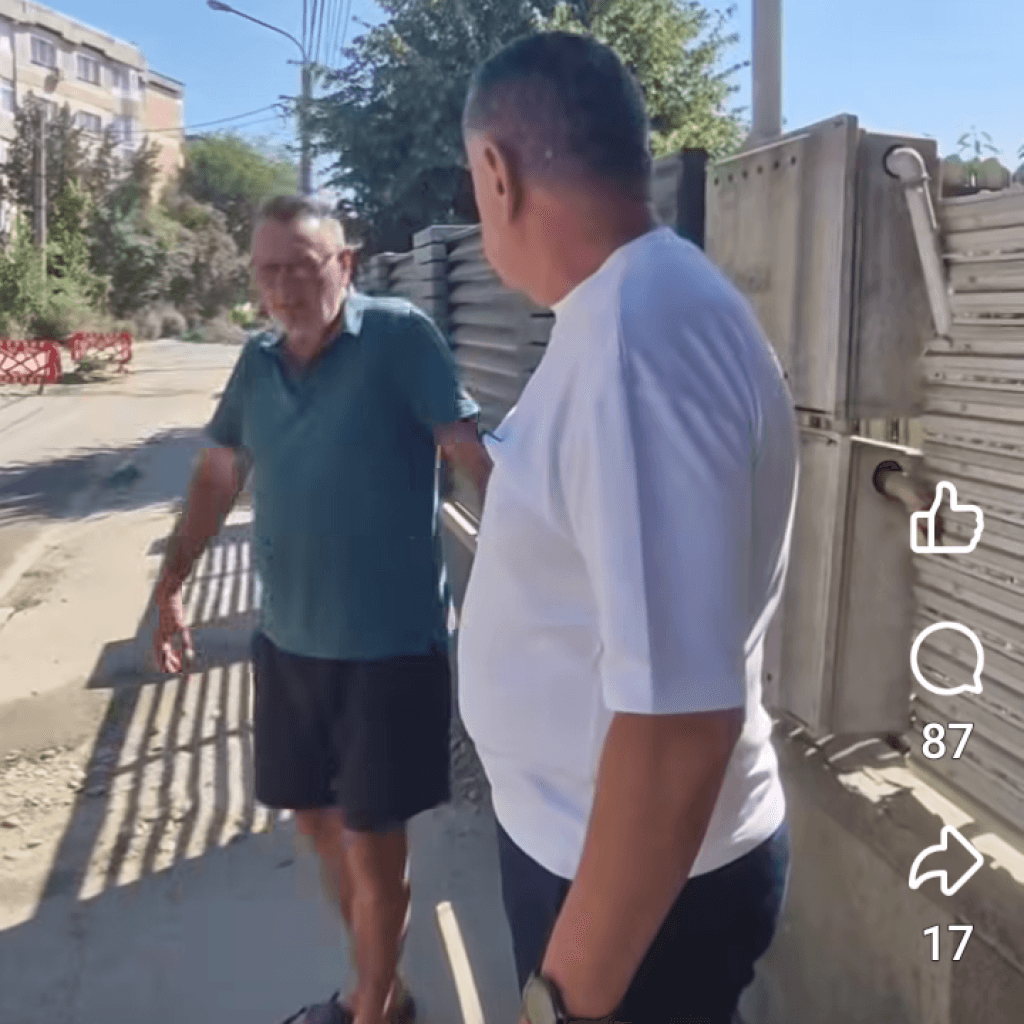 Primarul Gentea - "foc și parã" pe muncitorii de la SC Acvafor Proiect pentru lucrările de mântuială, făcute pe strada Gheorghe Doja 3 Screenshot 20260803 203612