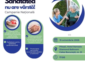 „Sănătatea nu are vârstă!”: campanie națională de prevenție, la Hotel Ramada Pitești, pe 15 octombrie