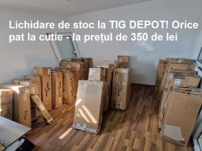 (P) OFERTĂ-ȘOC LA TIG DEPOT! Paturi din Germania la cutie – doar 350 de lei!