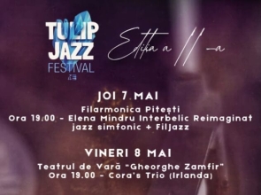 Piteștiul devine capitala jazzului în luna mai: artiști internaționali și concerte speciale la TULIP JAZZ FESTIVAL