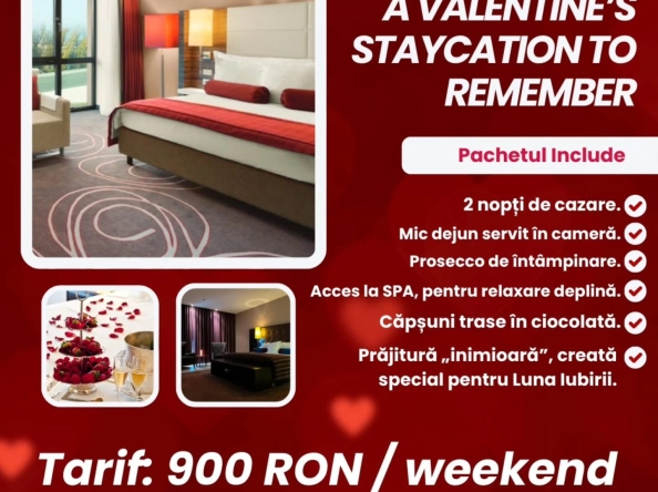 (P) Escapadă romantică de Valentine’s Day la Hotel Ramada Pitești! Celebrează dragostea într-un mod aparte