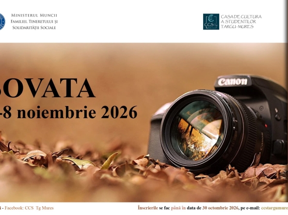 Tabără de fotografie GRATIS la Sovata pentru tinerii piteșteni,  organizată de CCS Târgu-Mureș. Cazarea și masa sunt asigurate