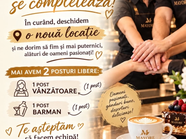 MAYORE își extinde echipa și angajează pentru o nouă locație, în Pitești – Care sunt posturile vacante