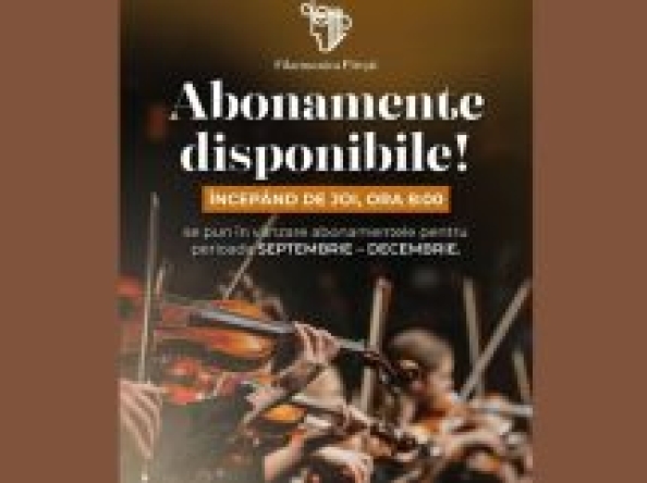 S-au pus în vânzare abonamentele pentru noua stagiune a Filarmonicii Pitești