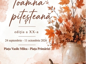 „Toamna piteșteană” își deschide porțile! Trei săptămâni de tradiții, produse de sezon și spectacole în centrul Piteștiului
