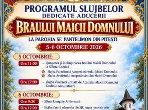 Mare eveniment pentru credincioșii ortodocși! Brâul Maicii Domnului va ajunge la biserica Sf. Pantelimon din Pitești