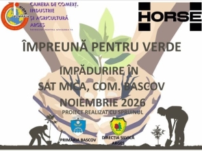 „ÎMPREUNĂ PENTRU VERDE” – o nouă acțiune de împădurire organizată de CCIA Argeș, la Bascov