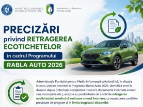AFM – precizări legate de retragerea ecotichetelor din programul Rabla Auto 2026