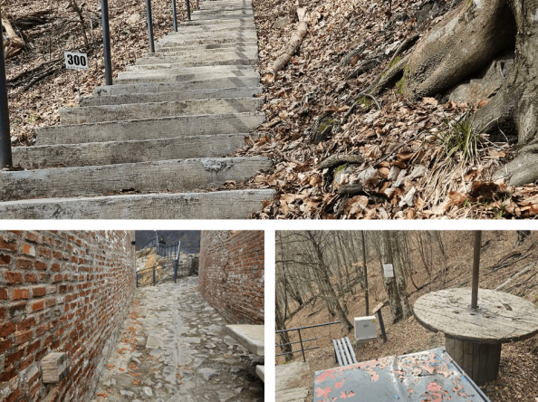 DEGRADARE vizibilă la Cetatea Poenari!