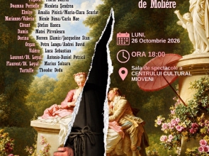 Tartuffe de Moliere, o comedie pentru tineri și adulți, cu intrare liberă, la Centrul Cultural Mioveni