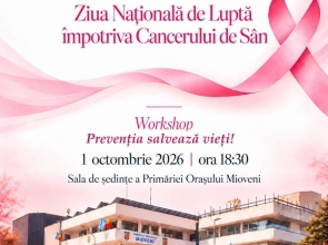 ZIUA NAȚIONALĂ DE LUPTĂ ÎMPOTRIVA CANCERULUI DE SÂN VA FI MARCATĂ LA MIOVENI