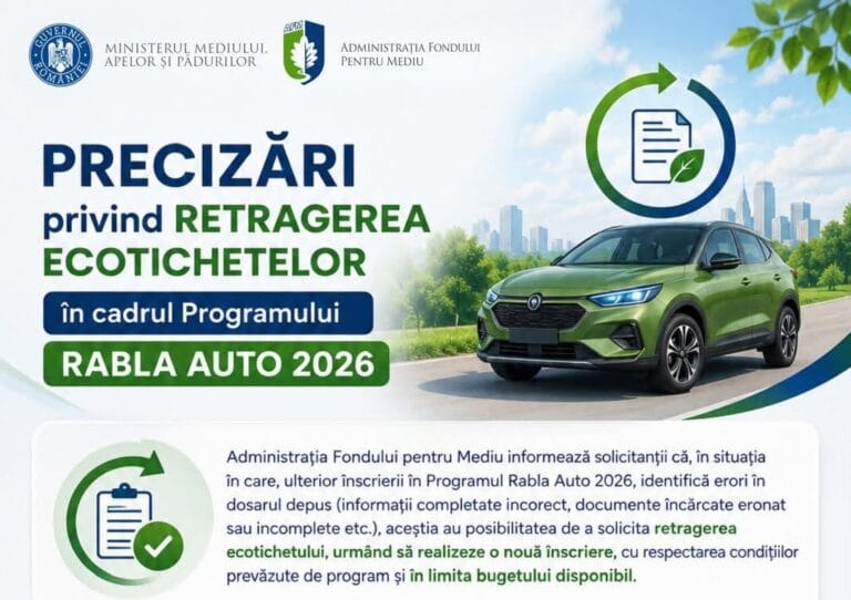 AFM face precizări publicului legate de retragerea ecotichetelor din programul Rabla Auto 2026 1 ecotichet rabla e1784713210402 768x542 1