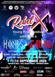 Piteșteni, sunteți pregătiți? RebelX Young Rock Festival 2026 - două zile de concerte rock pe scena Teatrului de Vară din parcul Ștrand 1 images