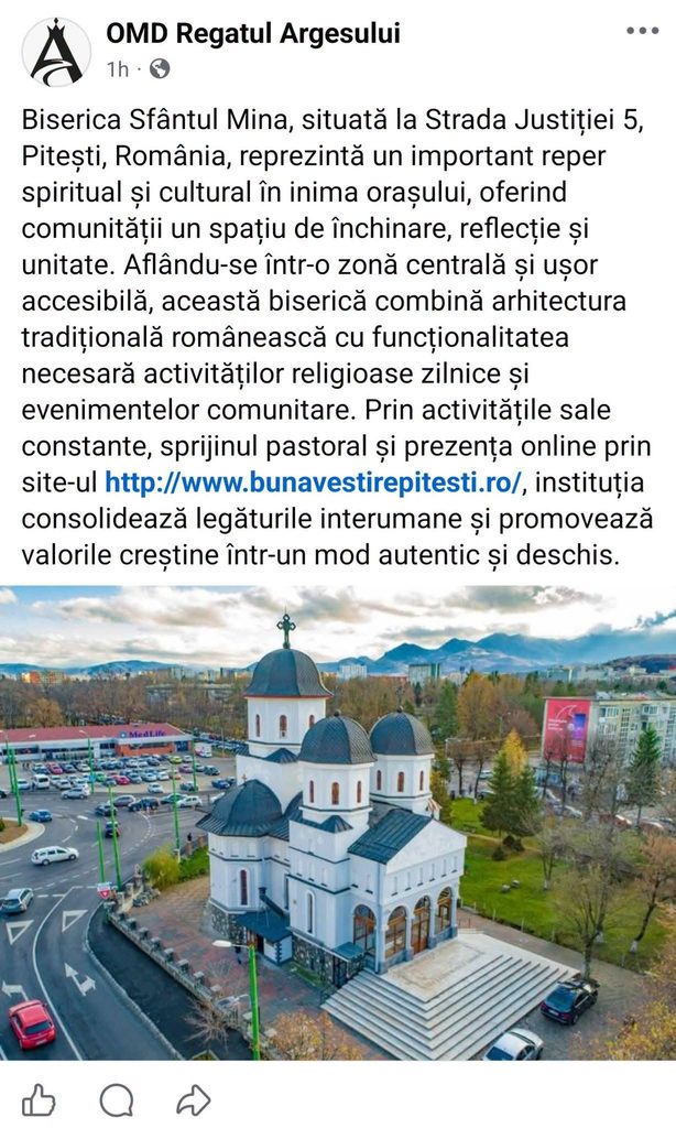 Promovăm Argeșul… cu obiective din alte județe! | Scandalul postărilor șterse de OMD Regatul Argeșului 3 omd postare sf mina 2